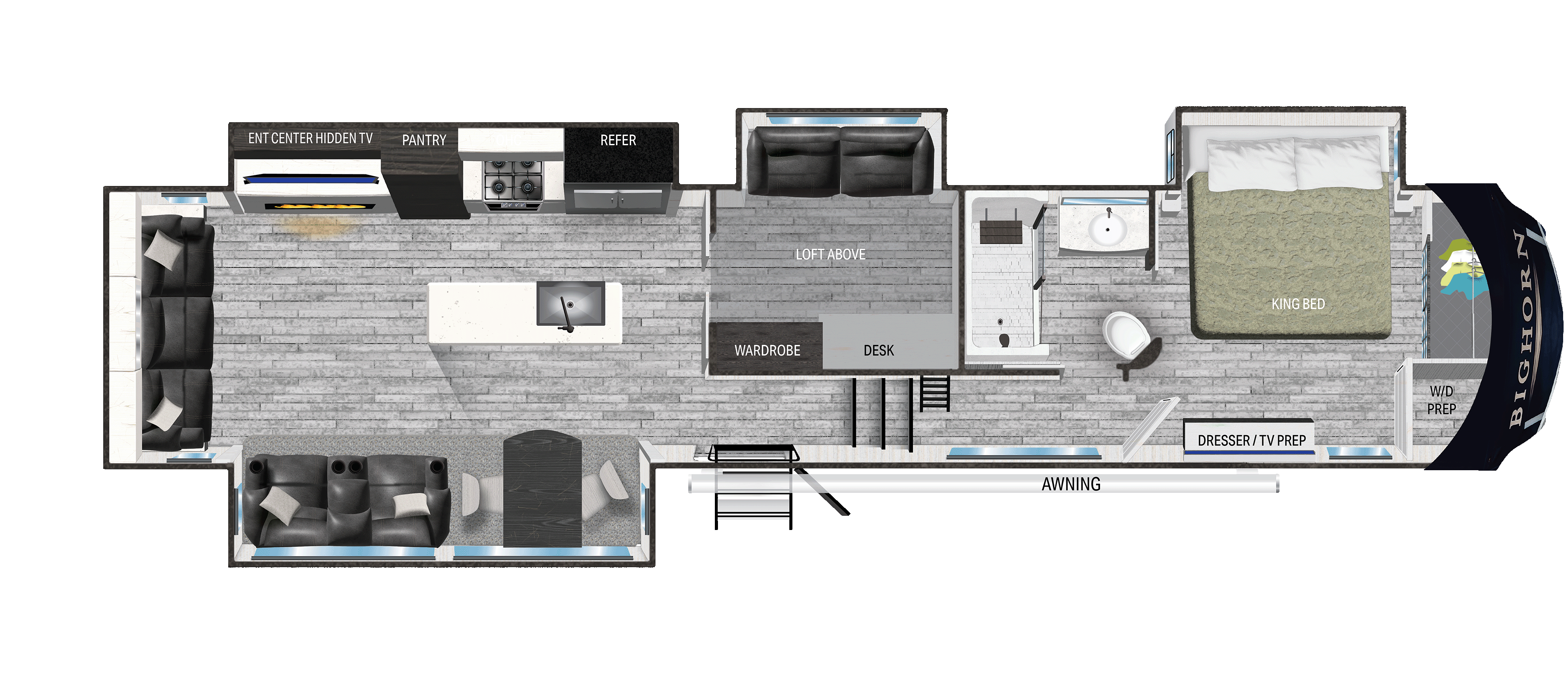 Bighorn 3880MD RV - Tiara RV Sales | Factory Direct Prices